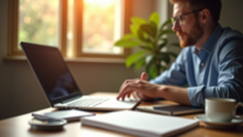 Workspace s laptopom i dokumentima